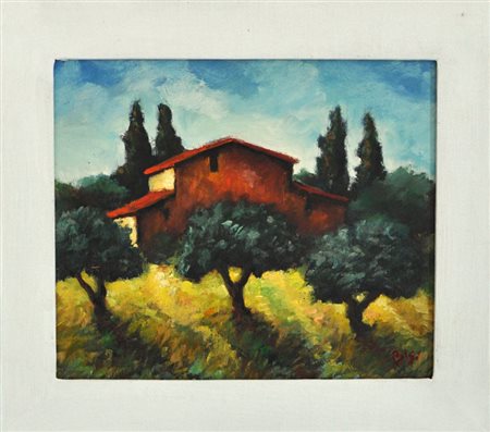 BIGI Senza titolo Olio su tavola cm. 25x30 Firma in basso