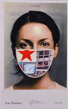 LUC FIERENS Senza titolo Litografia a colori – es. 22/50 cm. 21x13,5 Firma e...