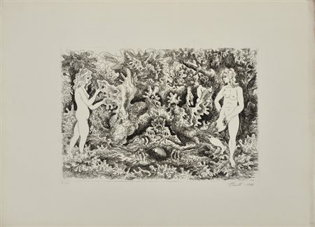 GIORGIO PERETTI L’allucinante Odissea, 1970 Acquaforte in b/n – es. 6/31 cm....