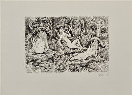 GIORGIO PERETTI L’allucinante Odissea, 1970 Acquaforte in b/n – es. 6/31 cm....