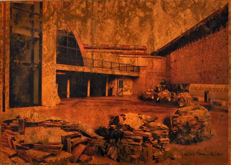 IGNAZIO FRESU Senza titolo Foto dipinta a mano dall’autore – es. 46/120 cm....