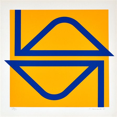 CARLO LORENZETTI Senza titolo, 1969 Serigrafia a colori – es. 37/60 cm....