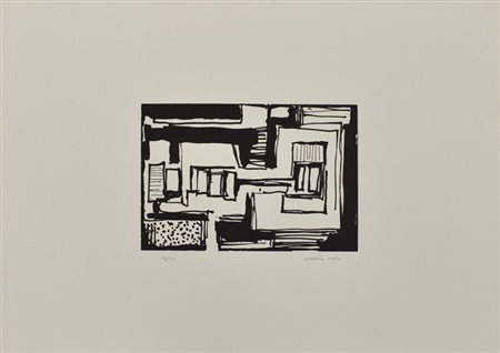 GUALTIERO NATIVI Senza titolo, 1967 Litografia in b/n – es. 13/20 cm. 50x71...