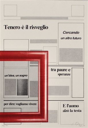 LUCIANO ORI Poesia del quotidiano, 1993 Litografia a colori – es. 44/50 cm....