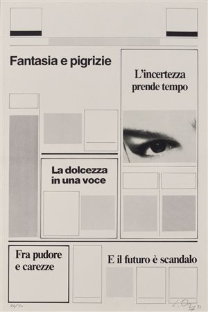 LUCIANO ORI Poesia del quotidiano, 1993 Litografia in b/n – es. 44/50 cm....