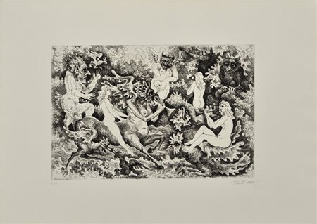 GIORGIO PERETTI L’allucinante Odissea, 1970 Acquaforte in b/n – es. 6/31 cm....