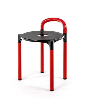 Anna Castelli Ferrieri Milano 1918-Milano 2006 Sgabello mod. Polo tubulare...