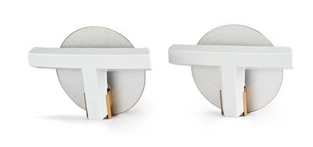 Afra e Tobia Scarpa Coppia di applique mod. Oti per Flos Anni '80 Alluminio...