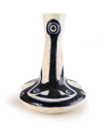 Salvatore Meli Comiso 1929-Roma 2011 Vaso in ceramica decorato con motivi...