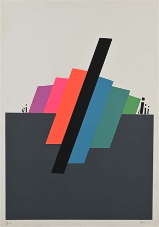 Eugenio Carmi Genova 1920-Lugano 2016 Senza titolo 1970 Serigrafia cm 70x50...