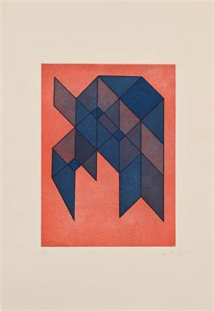 Achille Perilli Roma 1927-Orvieto 2021 Idra 2007 Acquaforte/acquatinta cm...