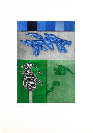 Achille Perilli Roma 1927-Orvieto 2021 Il gran Calmucco 1970...