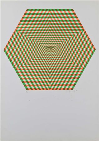 Paolo Scirpa Siracusa 1934 Senza titolo 1980 Serigrafia cm 70x50 Firma, data...