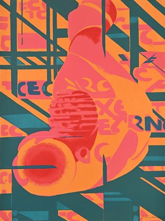 Titina Maselli Roma 1924-Roma 2005 Senza titolo 1981 Litografia cm 76x56...