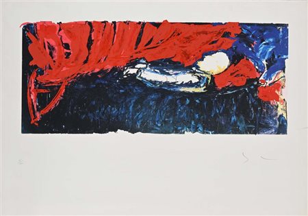 Mario Schifano Homs 1934-Roma 1998 Funerale di Lenin Serigrafia polimaterica...