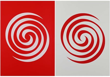 SARA CAMPESAN Mestre 1924-Mestre 2016 Lotto di due serigrafie Ognuna misura...