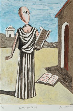 Giorgio De Chirico Volo 1888-Roma 1978 La Musa della Storia...