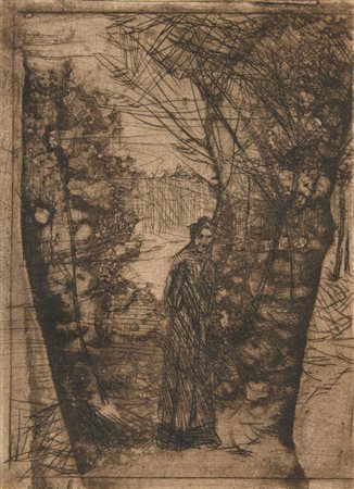 Umberto Boccioni Reggio Calabria 1882-Verona 1916 Incisione lastra cm 13x9,5...