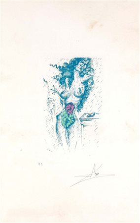 Salvador Dalì Figueres 1904-Figueres 1989 Senza titolo Incisione cm 57x36 -...