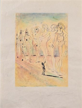 Salvador Dalì Figueres 1904-Figueres 1989 Metamorfosi 1969 Ceramolle cm...