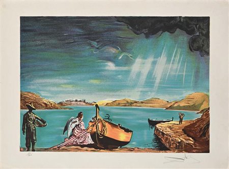 Salvador Dalì Figueres 1904-Figueres 1989 L’Angelo di Port Lligat 1952...