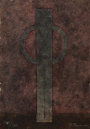 Rufino Tamayo 1899-1991 Senza titolo Acquatinta cm 23,5x17 - in cornice cm...