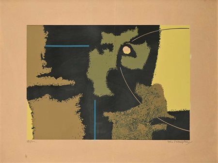 Enrico Prampolini Modena 1894-Roma 1956 Senza titolo Litografia cm 38x50 - in...