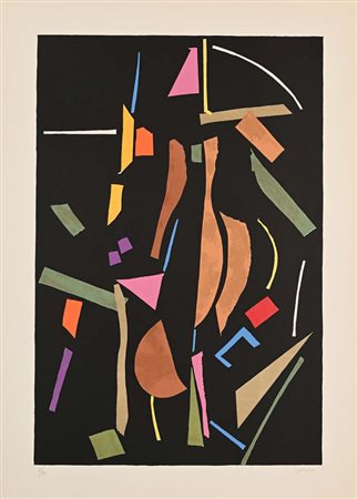 André Lanskoy Mosca 1903-Parigi 1976 Senza titolo Litografia cm 70x50 Firma e...