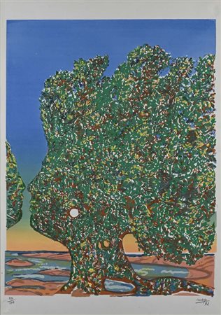 Antoine Mayo Porto Said 1905-Seine-Port 1990 L'Arbre de l'Amour 1972...