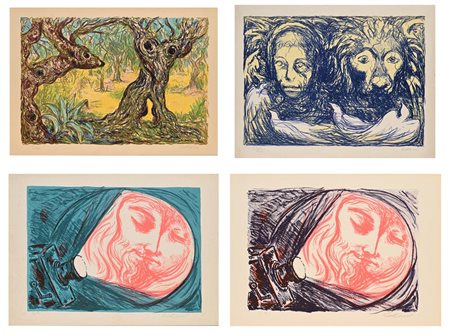 Carlo Levi Torino 1902-Roma 1975 Lotto di 4 litografie Tre litografie...