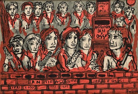 Tono Zancanaro Padova 1906-Padova 1985 Antifascista ieri e oggi 1973...