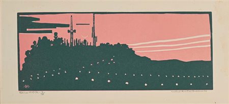 Mimì Quilici Buzzacchi Medole 1903-Roma 1990 Veduta di Roma 1973-74...