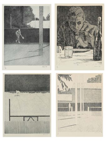 Pasquale Verrusio Roma 1935-Torino 2012 Lotto di 4 grafiche Ogni opera è...