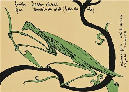 Gaetano Pompa Forenza 1933-Orbetello 1998 Mantide Religiosa 1981 Serigrafia...