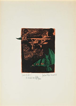 Gaetano Pompa Forenza 1933-Orbetello 1998 Senza titolo 1969 Litografia cm...