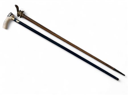 Due bastoni da passeggio