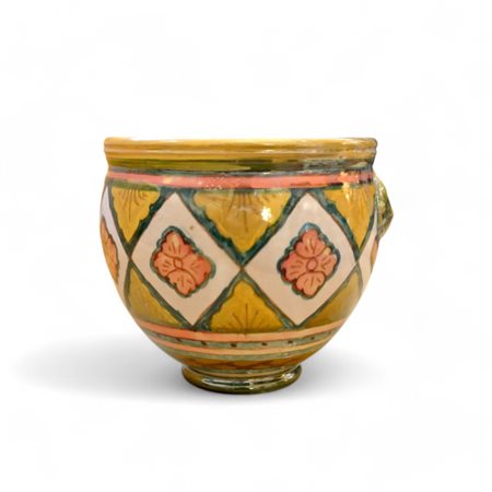 Piccolo cachepot in ceramica Gualdo Tadino, Manifattura Alberto Rubboli