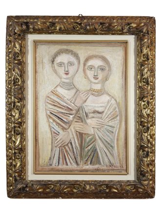 Arte contemporanea - Massimo Campigli - Amiche velate...