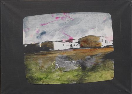 Arte contemporanea - Mario Schifano - Paesaggio TV...