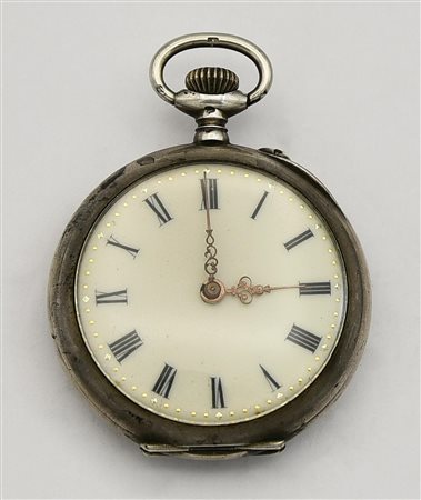 Piccolo orologio da tasca K&L, Svizzera, primi 900, argento 800/1000 CASSA:...