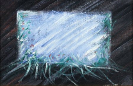 Peverelli Cesare Senza titolo olio su tela, cm 25x35 firmato in basso a destra