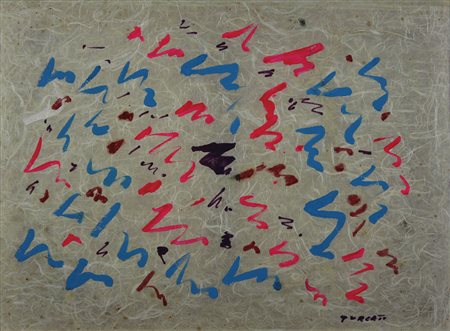 Turcato Giulio Composizione, 1974-1975 tempera e pennarello su carta...