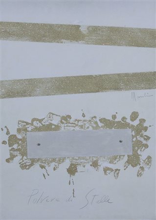 Mondino Aldo Polvere di Stelle, (anni '80) acrilico plexiglas e brillantini...