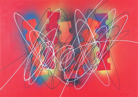 Crippa Roberto Senza titolo, 1968 acrilico su cartoncino intelato, cm. 50x70...