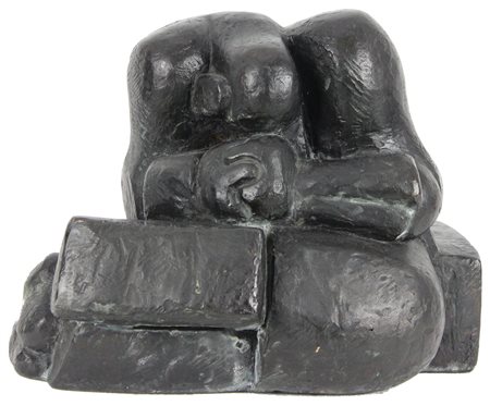 Cascella Pietro Senza titolo scultura in bronzo, cm. 30x32x26, pezzo unico...