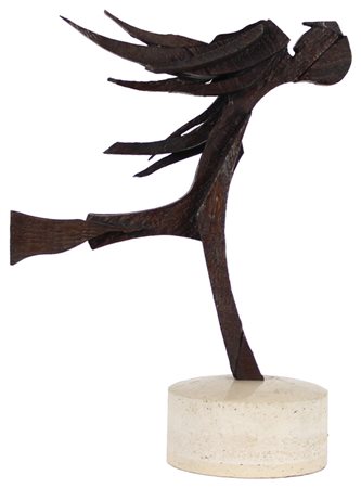 Ceroli Mario Senza titolo scultura in bronzo e marmo, h. cm. 48, es. 38/150...