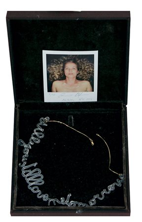 Olofsson Anneè Willyoustilllovemetomorrow, 2004 collana in vetro di Murano e...