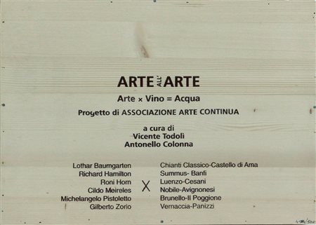 AA.VV. Arte x Vino = Acqua sei litografie su carta e cassetta di legno...