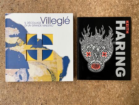 KEITH HARING E JACQUES VILLEGLÉ - Lotto unico di 2 cataloghi