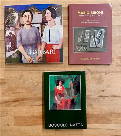 MARIO SIRONI, BOSCOLO NATTA E TULLIO GARBARI - Lotto unico di 3 cataloghi